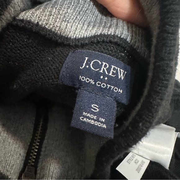 J crew black Cotton half-zip sweater - Picture 5 of 5